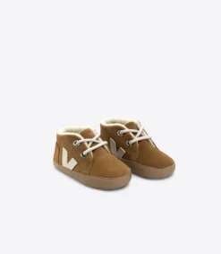 BABY FURED SUEDE CAMEL PIERRE<VEJA Online