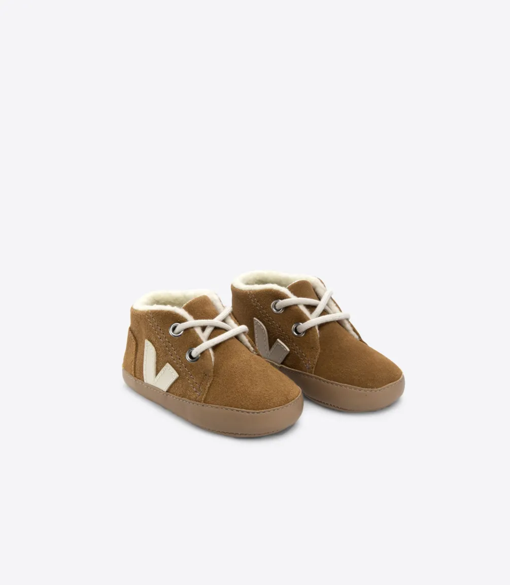 BABY FURED SUEDE CAMEL PIERRE<VEJA Online