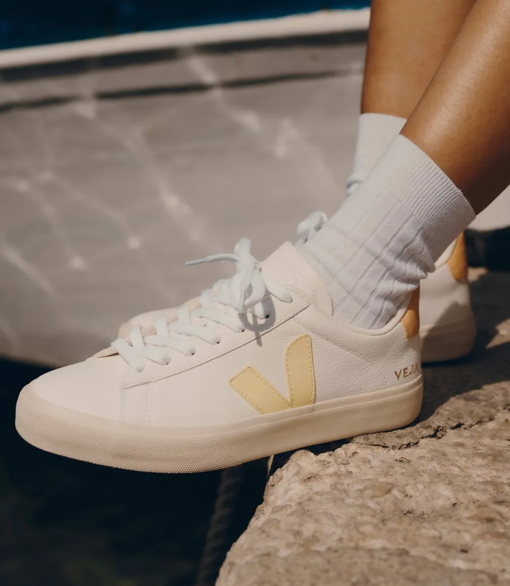 CAMPO LEATHER WHITE SUN PEACH<VEJA Cheap