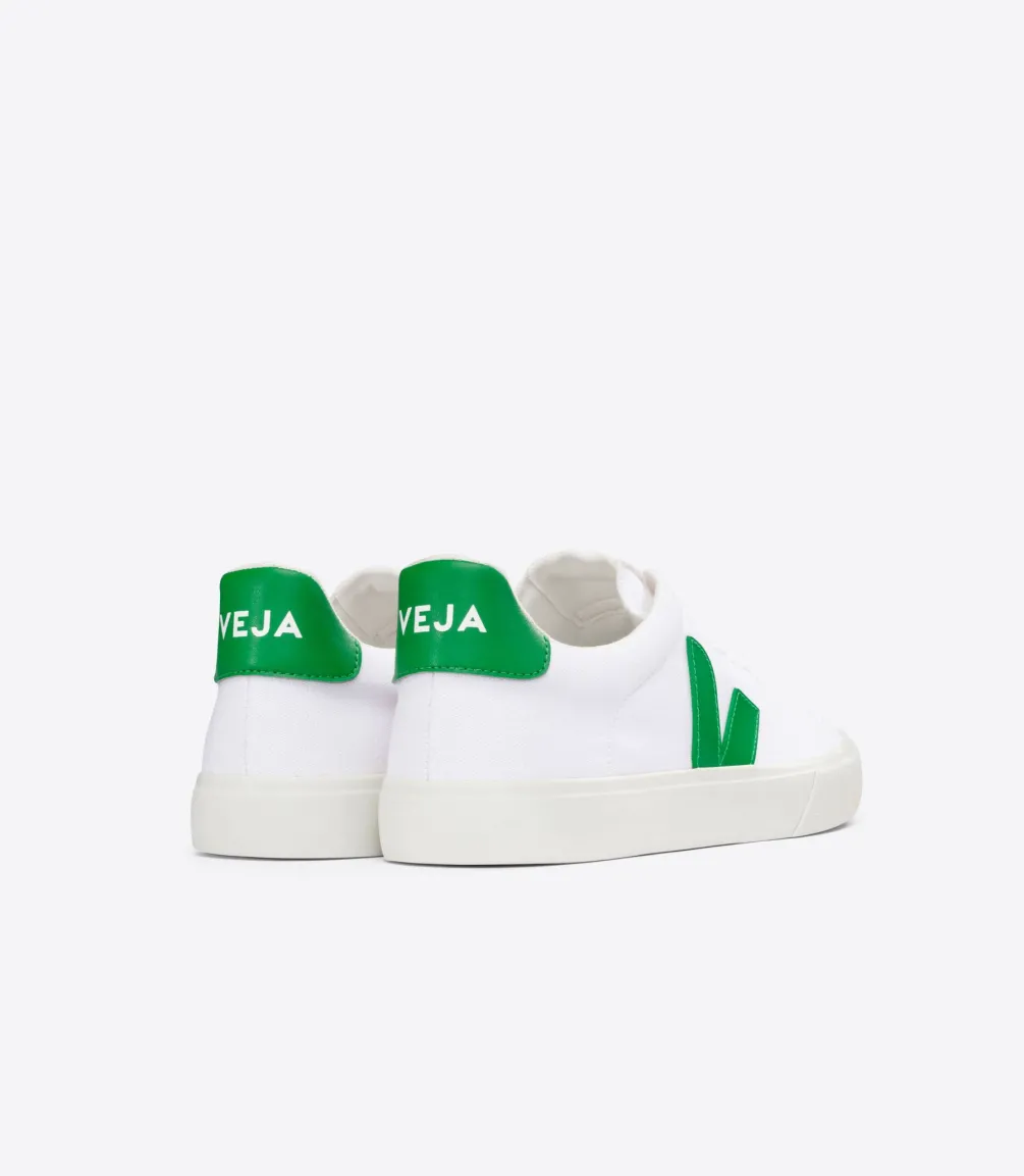 CAMPO CANVAS WHITE EMERAUDE<VEJA Best