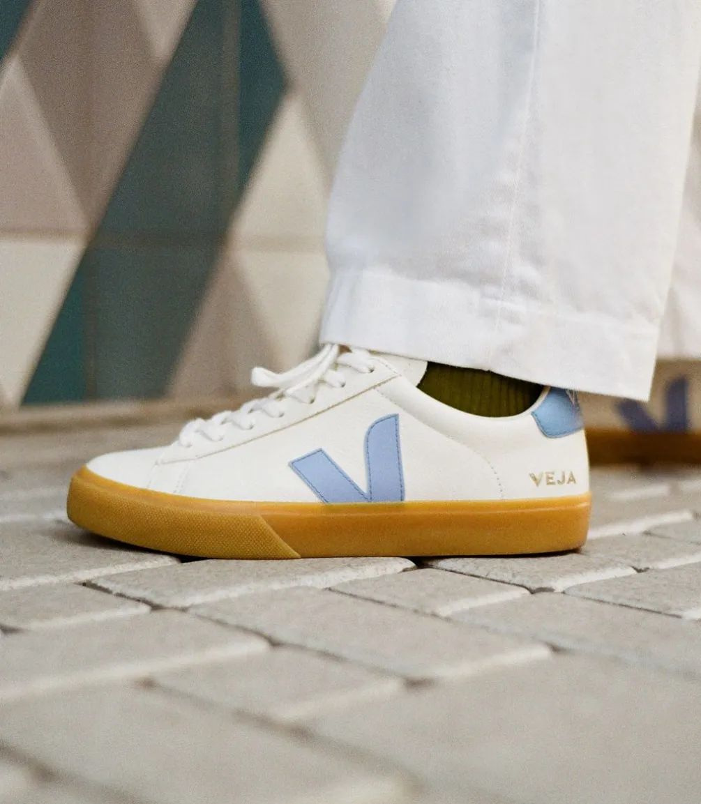 CAMPO LEATHER WHITE AQUA NATURAL<VEJA Cheap
