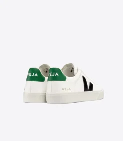 CAMPO LEATHER WHITE BLACK EMERAUDE<VEJA Store