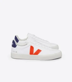 CAMPO LEATHER WHITE COBALT ORANGE FLUO<VEJA Store