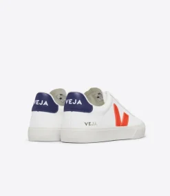 CAMPO LEATHER WHITE COBALT ORANGE FLUO<VEJA Store