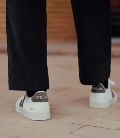 CAMPO LEATHER WHITE KAKI<VEJA Sale