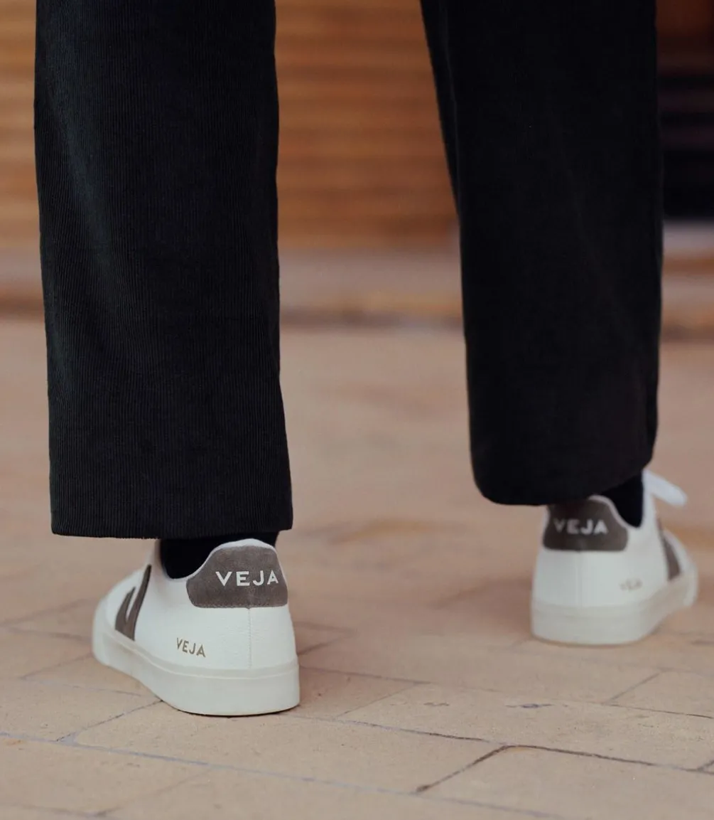 CAMPO LEATHER WHITE KAKI<VEJA Sale