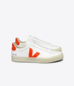 CAMPO LEATHER WHITE ORANGE FLUO<VEJA Best Sale