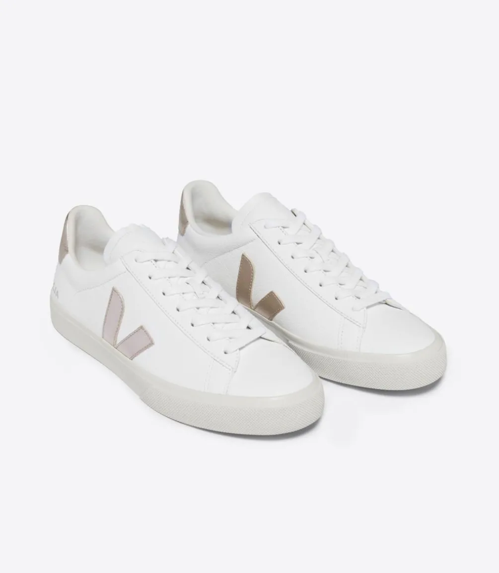 CAMPO LEATHER WHITE PLATINE<VEJA Best Sale