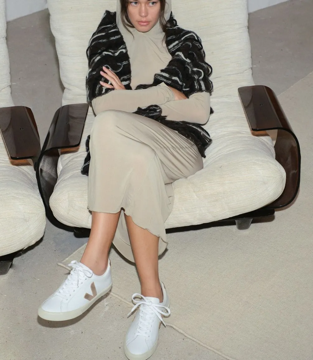 CAMPO LEATHER WHITE PLATINE<VEJA Best Sale