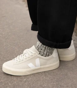 CAMPO SUEDE NATURAL WHITE<VEJA Flash Sale