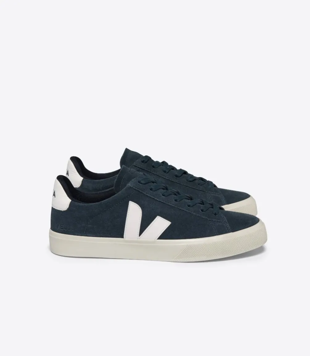 CAMPO SUEDE NAUTICO WHITE<VEJA Clearance