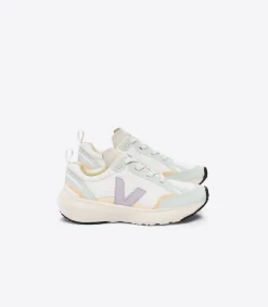 CANARY ELASTIC LACES ALVEOMESH WHITE PARME<VEJA Sale