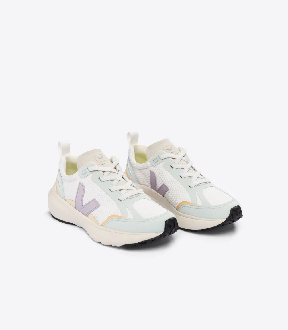 CANARY ELASTIC LACES ALVEOMESH WHITE PARME<VEJA Sale