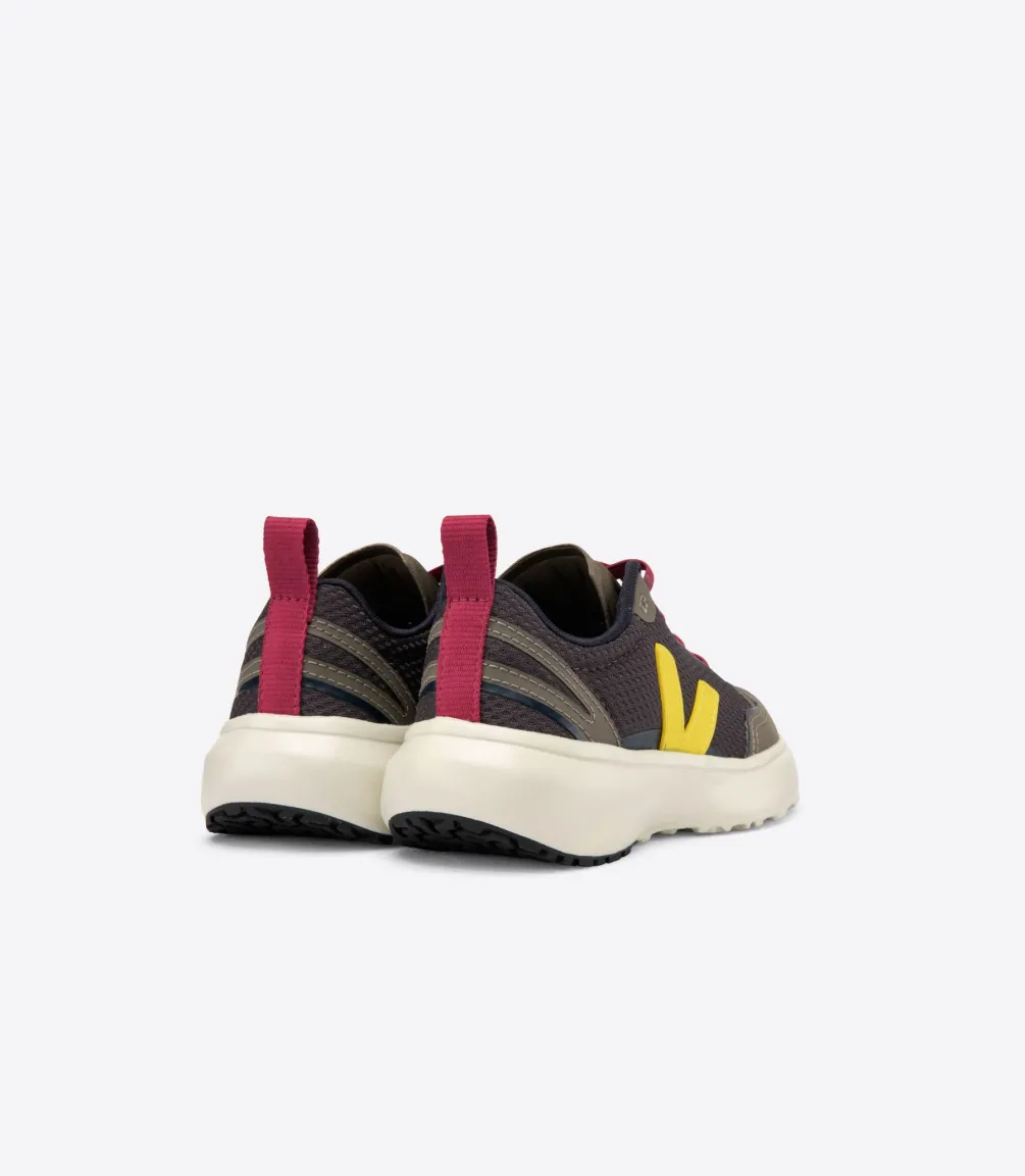 CANARY ELASTIC LACES ALVEOMESH GRAFITE TONIC<VEJA Store