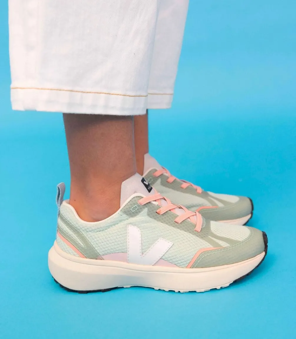CANARY ELASTIC LACES ALVEOMESH MATCHA WHITE<VEJA Sale