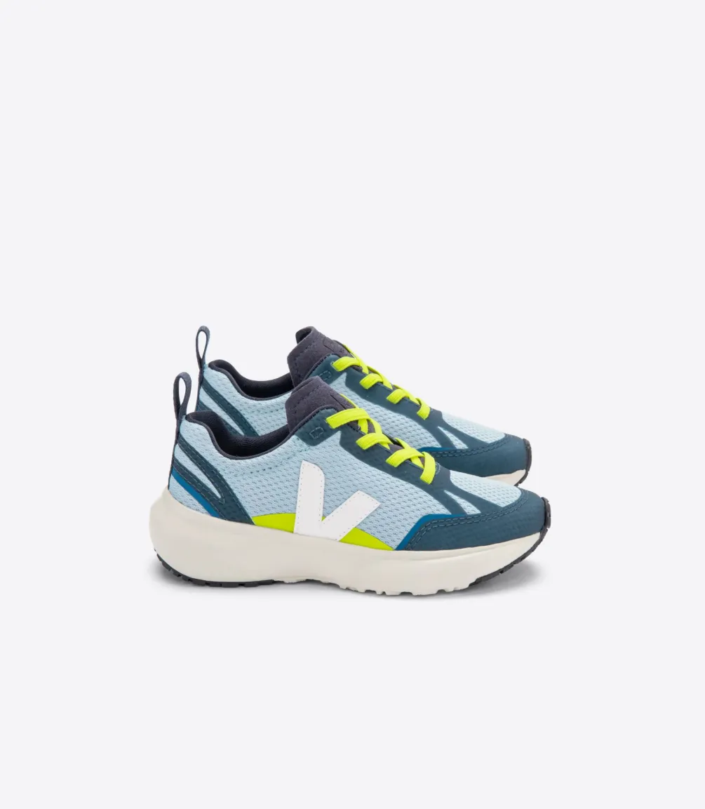 CANARY ELASTIC LACES ALVEOMESH STEEL WHITE<VEJA Cheap