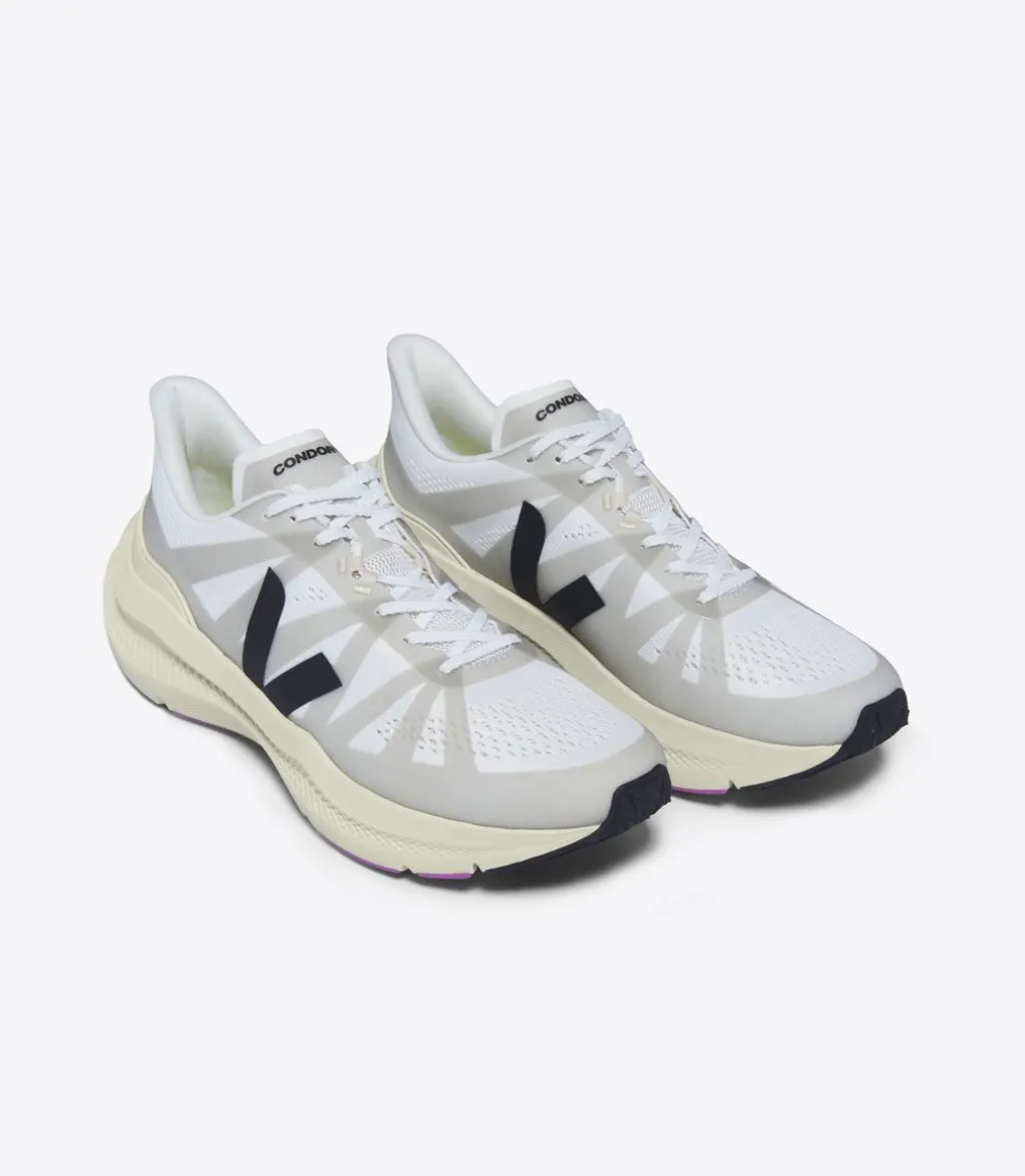CONDOR 3 ENGINEERED-MESH WHITE BLACK<VEJA Cheap