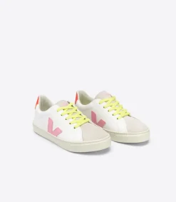 ESPLAR LACE WHITE GUIMAUVE ORANGE FLUO<VEJA Store