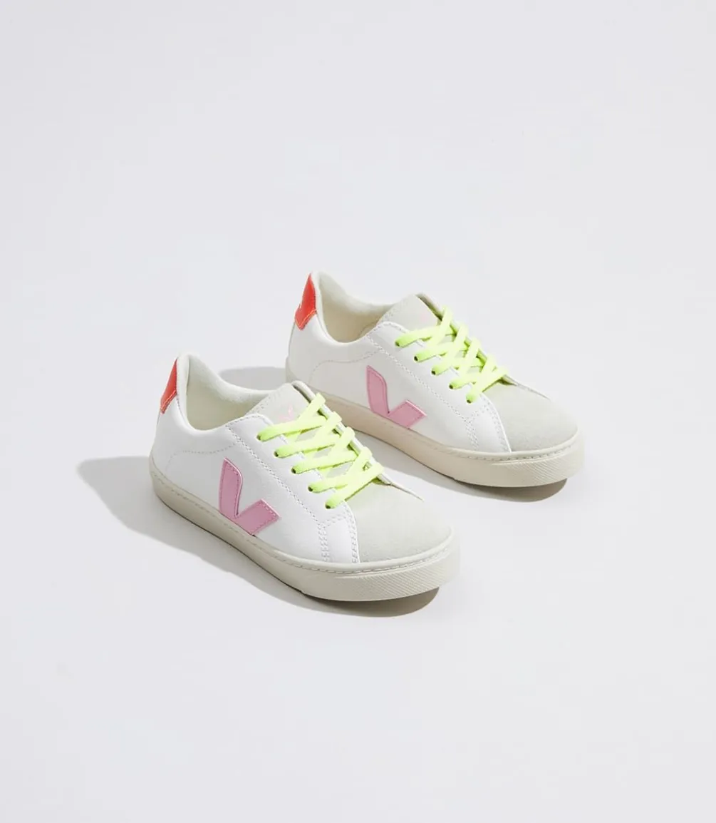 ESPLAR LACE WHITE GUIMAUVE ORANGE FLUO<VEJA Store