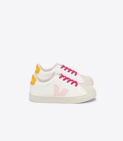 ESPLAR LACES LEATHER WHITE PETALE OURO<VEJA Shop