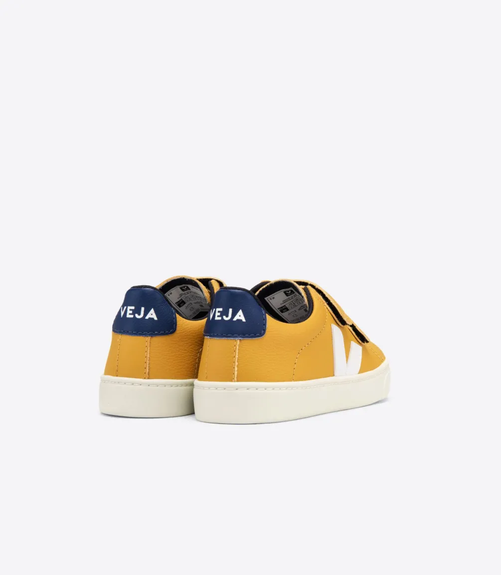 ESPLAR LEATHER MOUTARDE WHITE COBALT<VEJA Fashion