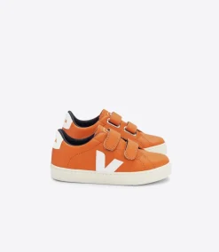 ESPLAR LEATHER PUMPKIN WHITE<VEJA Hot