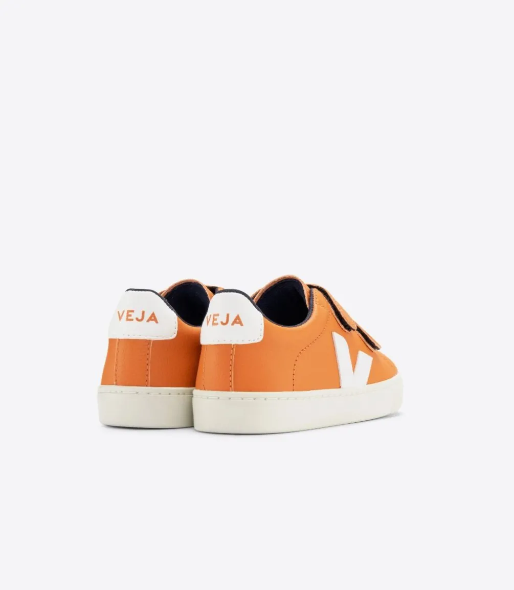 ESPLAR LEATHER PUMPKIN WHITE<VEJA Hot