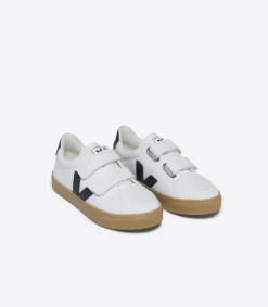 ESPLAR LEATHER WHITE BLACK NATURAL<VEJA Clearance