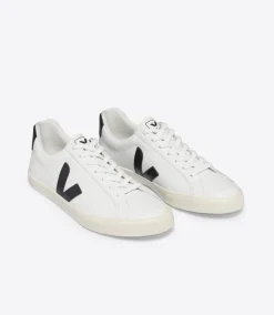 ESPLAR LEATHER WHITE BLACK<VEJA New