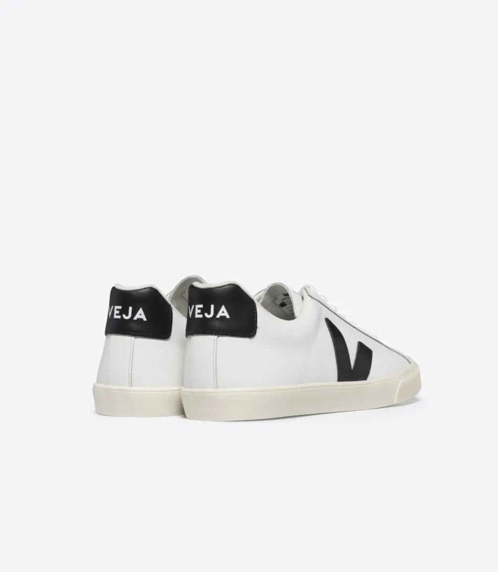ESPLAR LEATHER WHITE BLACK<VEJA New
