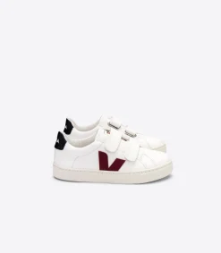 ESPLAR LEATHER WHITE MARSALA BLACK<VEJA Cheap