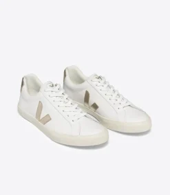 ESPLAR LEATHER WHITE PLATINE<VEJA New