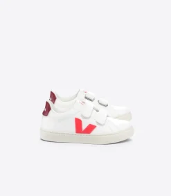 ESPLAR LEATHER WHITE ROSE FLUO MARSALA<VEJA Store