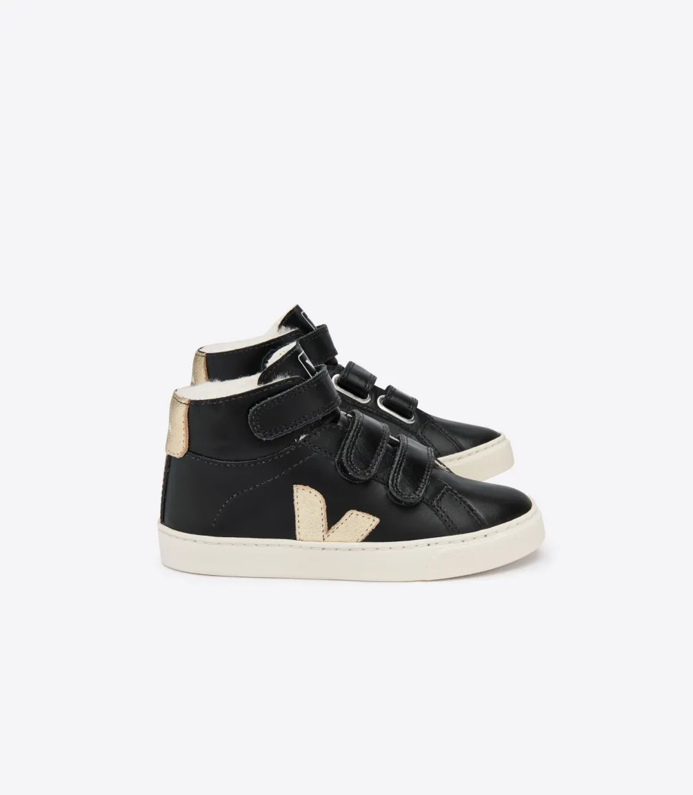ESPLAR MID FURED BLACK GOLD<VEJA Fashion
