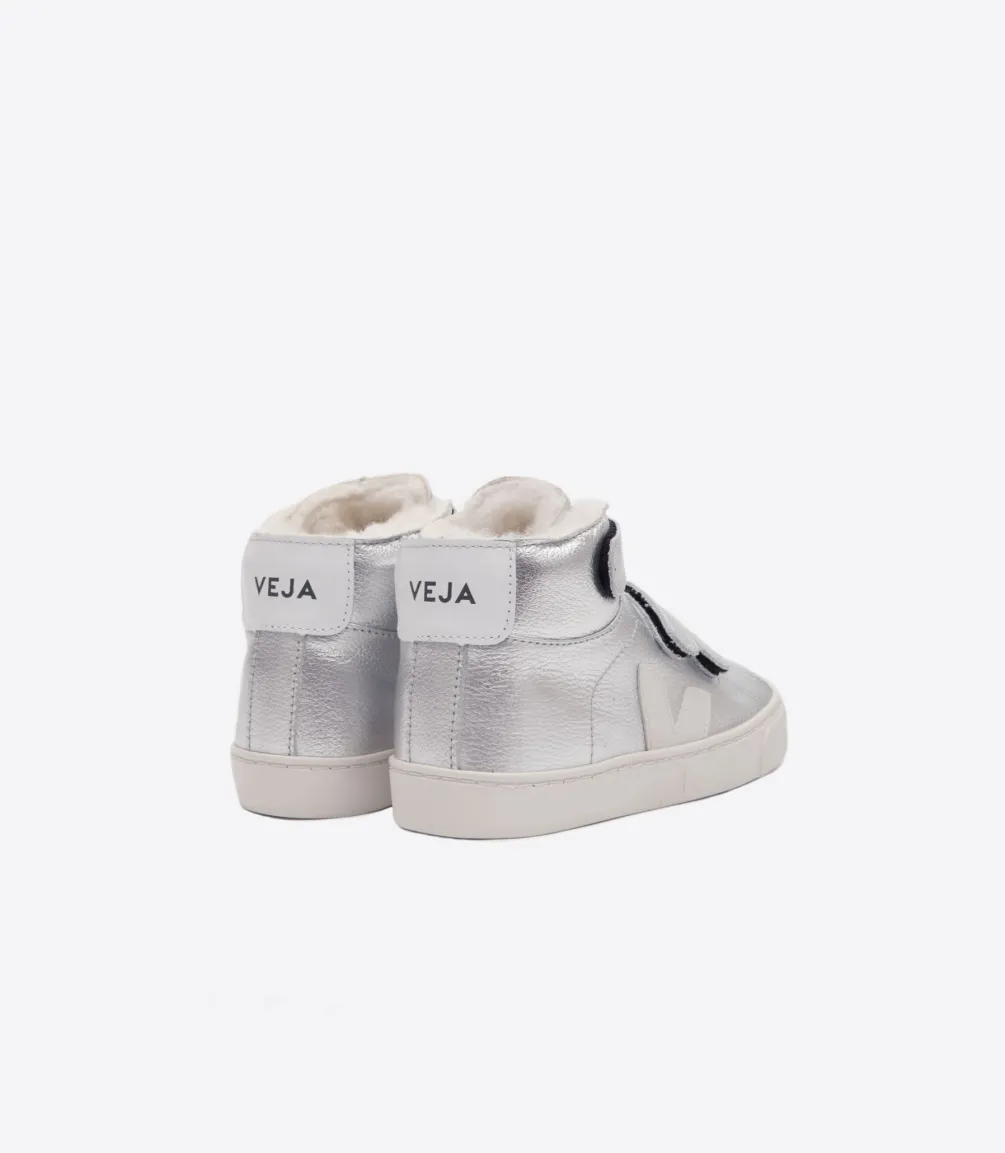 ESPLAR MID FURED LEATHER SILVER PIERRE<VEJA Hot