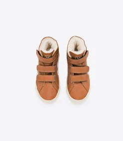 ESPLAR MID FURED LEATHER MAT TUILE<VEJA Shop