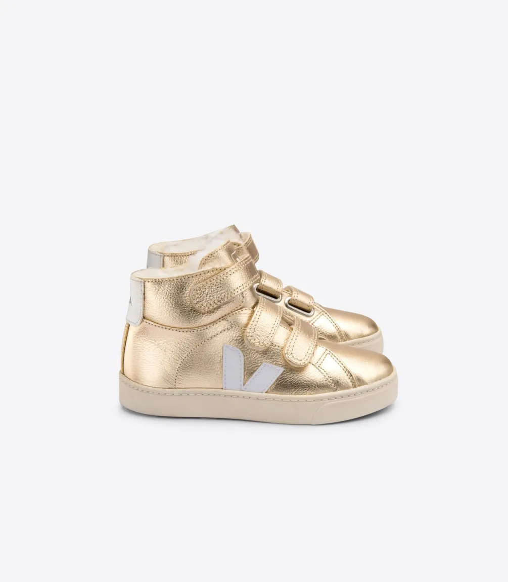 ESPLAR MID FURED LEATHER PLATINE WHITE<VEJA Cheap