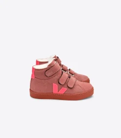 ESPLAR MID FURED SUEDE DIRED PETAL ROSE FLUO<VEJA Cheap