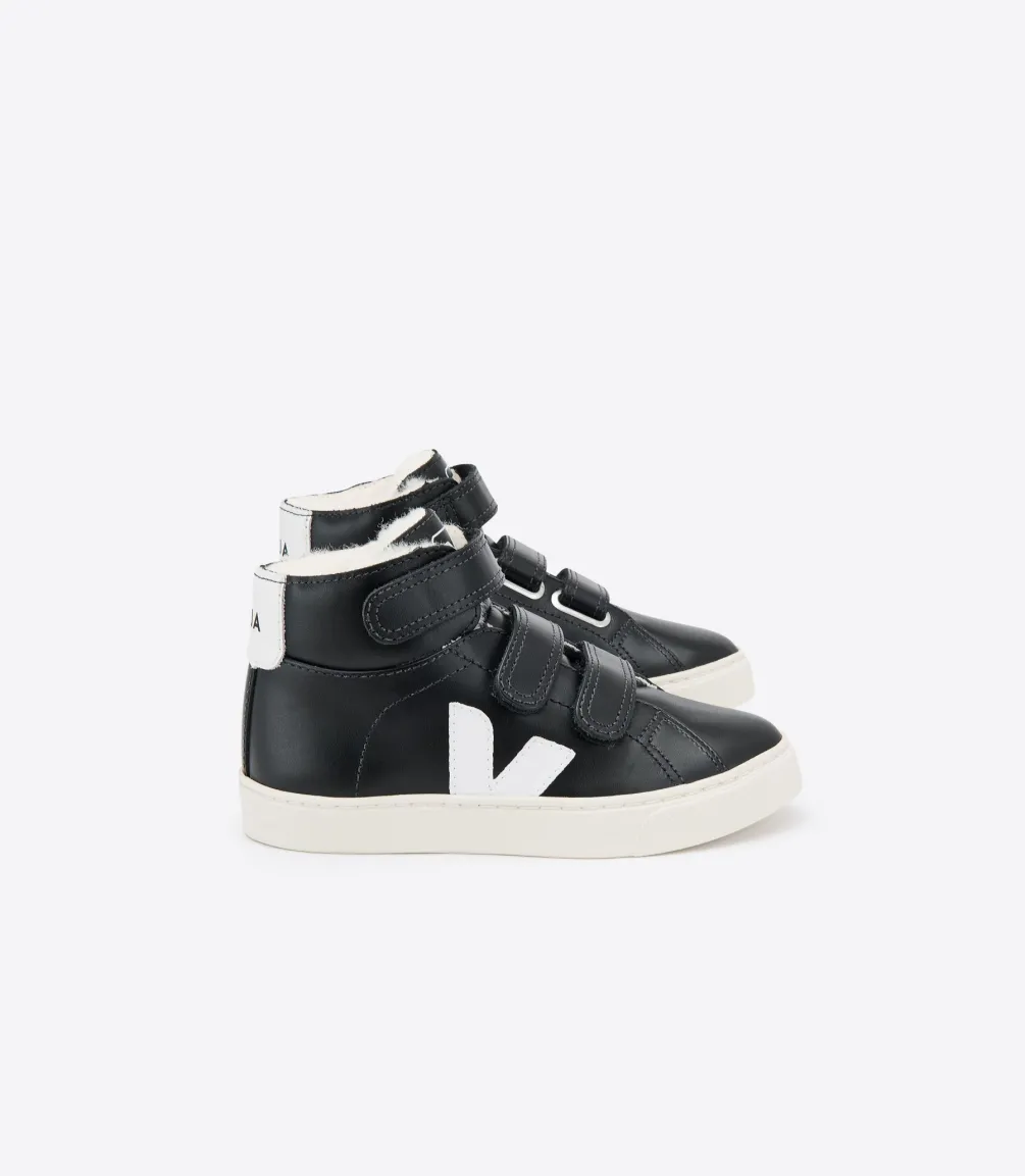 ESPLAR MID LEATHER FURED BLACK<VEJA Store
