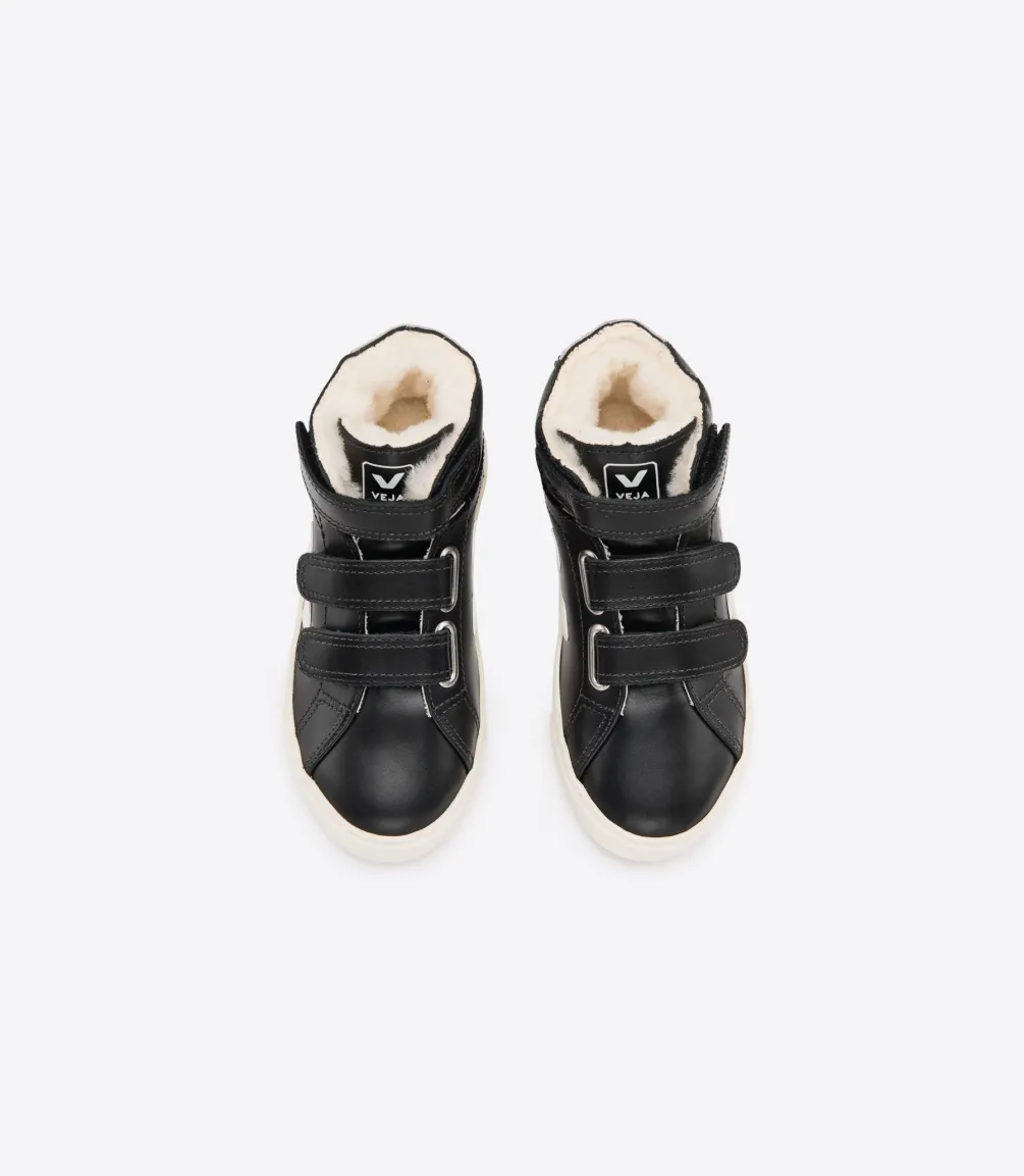 ESPLAR MID LEATHER FURED BLACK<VEJA Store