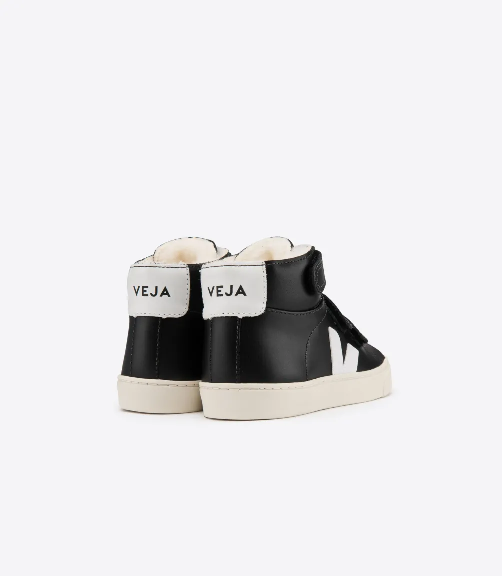 ESPLAR MID LEATHER FURED BLACK<VEJA Store