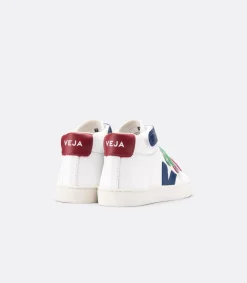 ESPLAR MID LEATHER WHITE MULTICO<VEJA New
