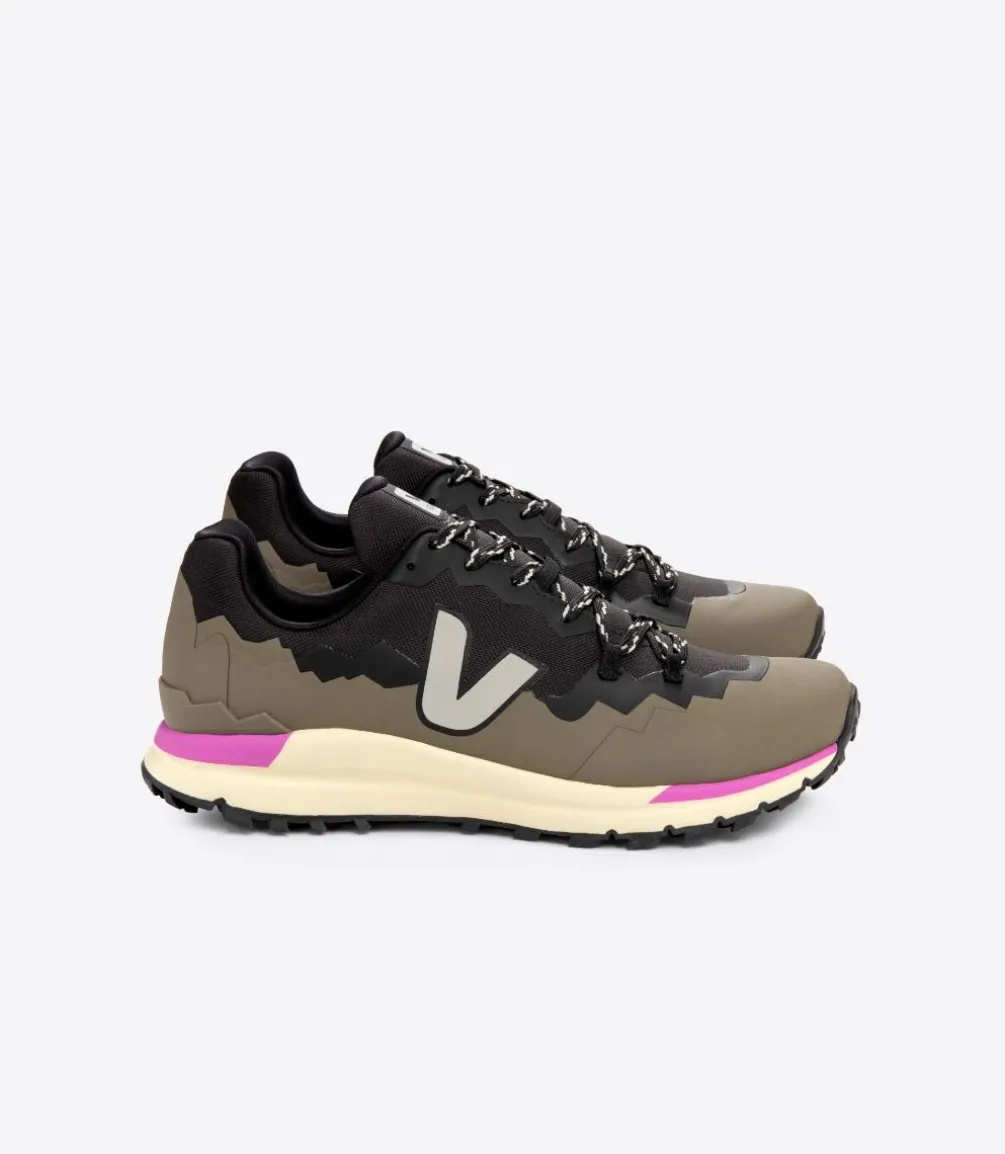 FITZ ROY TREK-SHELL BLACK OXFORD GREY KAKI<VEJA Clearance