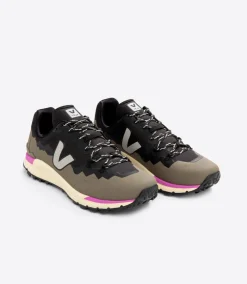 FITZ ROY TREK-SHELL BLACK OXFORD GREY KAKI<VEJA Clearance