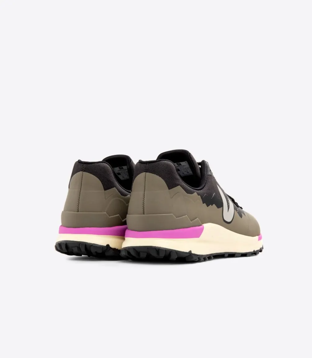 FITZ ROY TREK-SHELL BLACK OXFORD GREY KAKI<VEJA Clearance