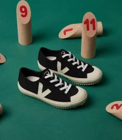 FLIP ELASTIC LACES CANVAS BLACK PIERRE<VEJA Best