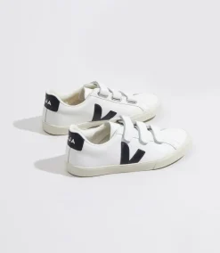 3-LOCK LEATHER WHITE BLACK<VEJA Shop