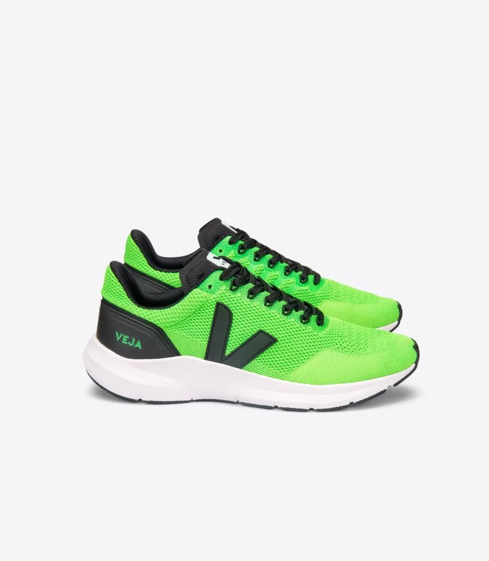 MARLIN V-KNIT VERT FLUO BLACK<VEJA Cheap