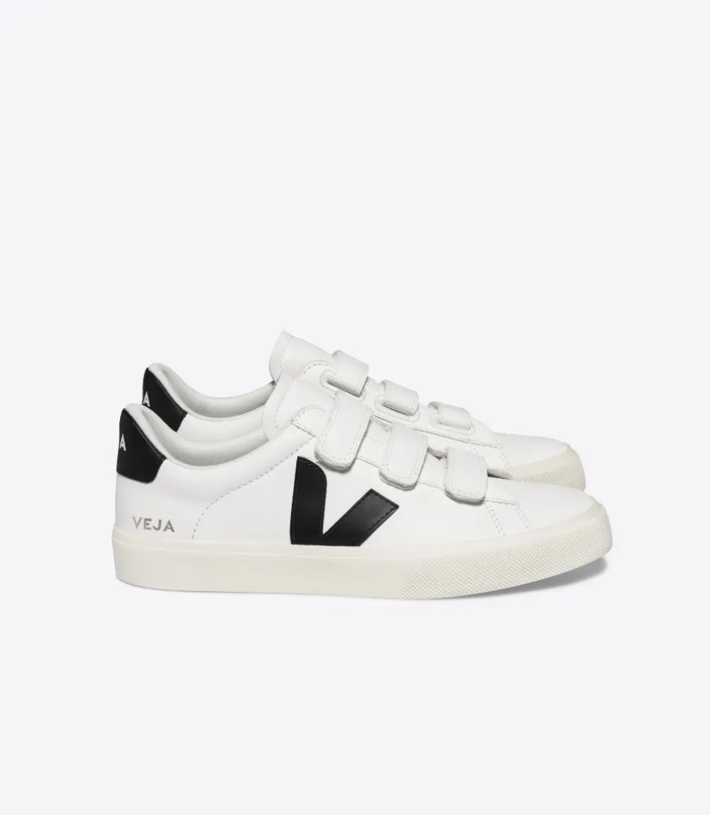 RECIFE LEATHER WHITE BLACK<VEJA Best Sale