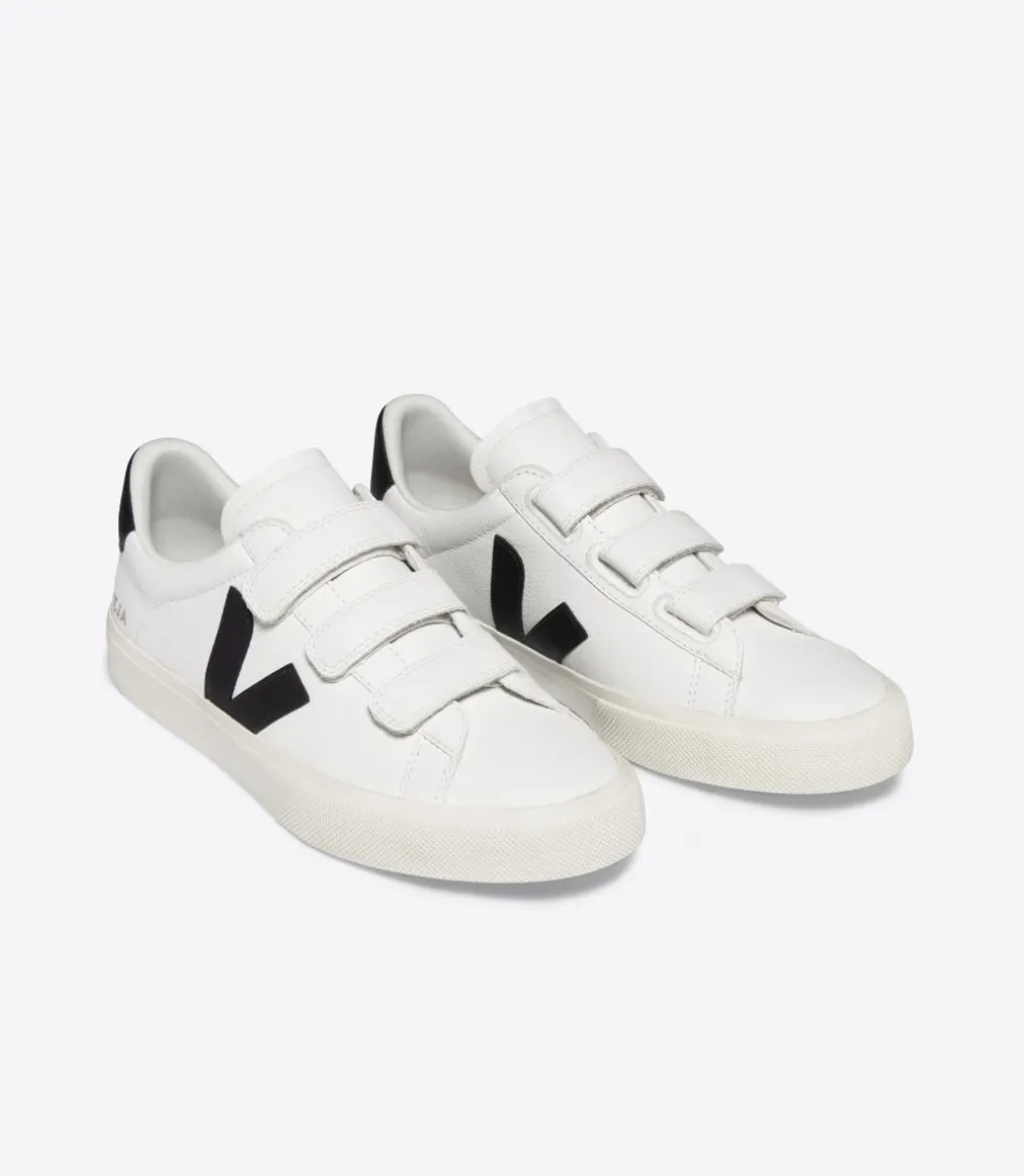 RECIFE LEATHER WHITE BLACK<VEJA Best Sale